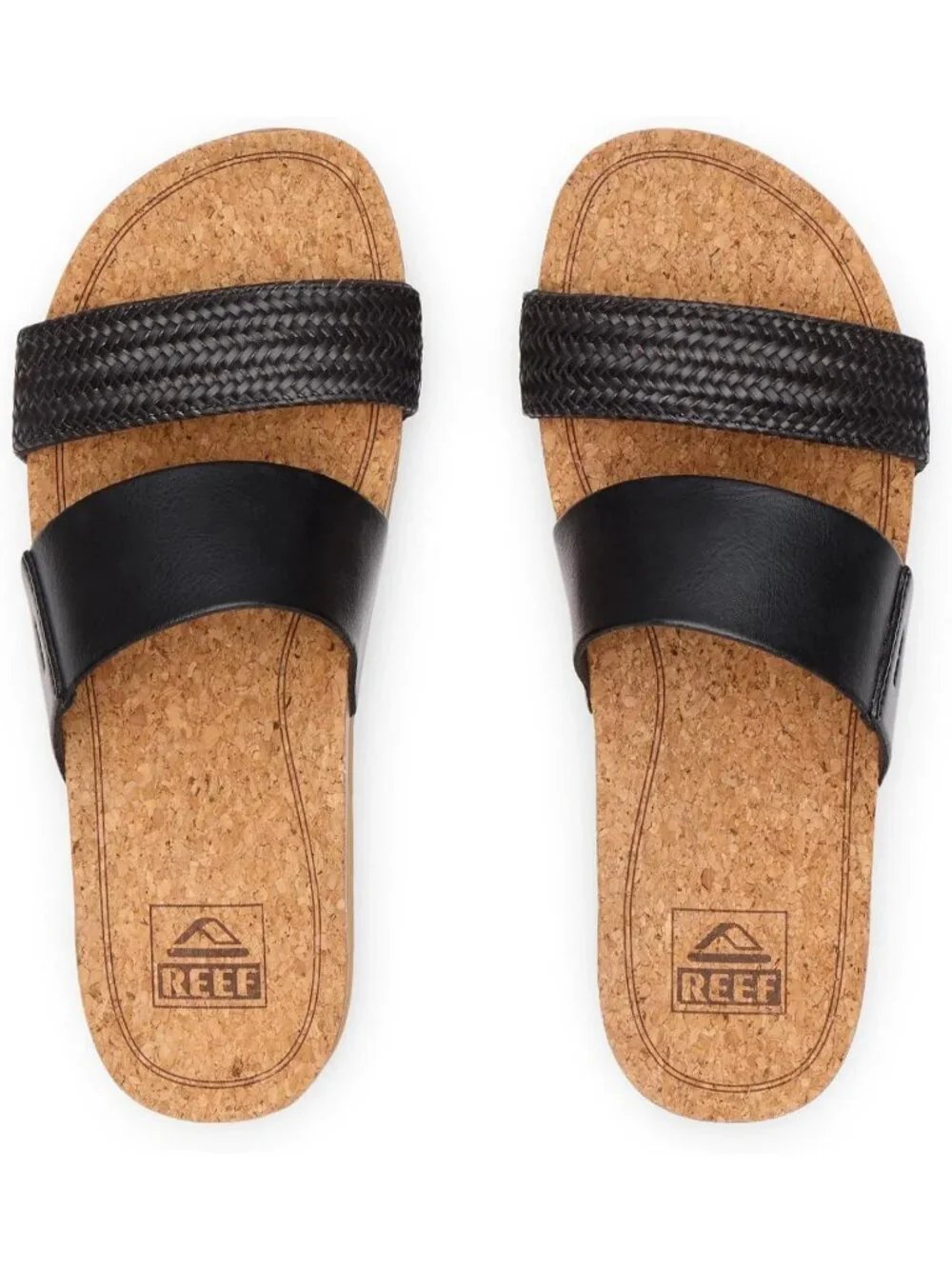 Womens Black Braid Arch Support Ultra Soft Cushion Footbed Platform Sandal Shoes